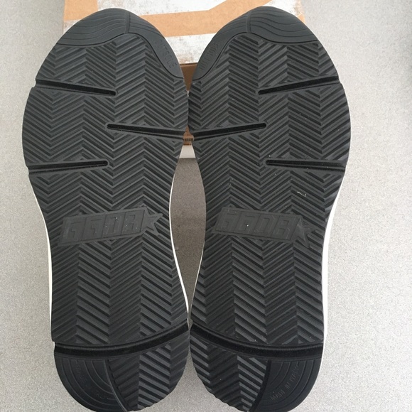 Golden Goose Running Sole Sneaker White Blue NIB - Picture 8 of 8